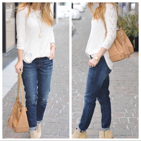 Old Navy Denim - Old Navy The Boyfriend Jeans w/tapered Ankle EUC